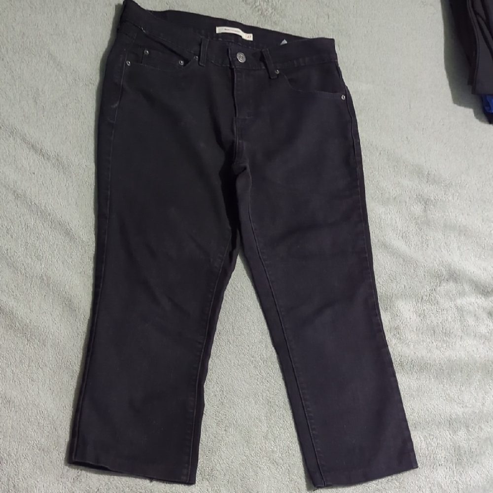 Black Cropped Jeans